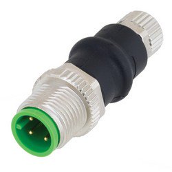 M12 4针A编码公头/母头适配器的图片