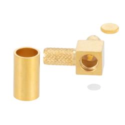 用于LMR®100、RG174/188/316线缆的直角型反极性MMCX, 压接式的图片