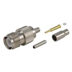 反极性TNC母头，适用于RG174/188/316及低损耗100系列同轴线缆，压接式的图片