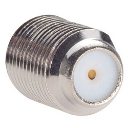 同轴穿壁式适配器，F型母头/母头，75 Ohm（0.5in/1.3cm D形孔）的图片