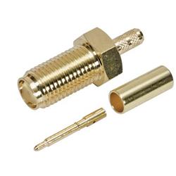 压接式连接器，反极性SMA插座，用于RG174、RG188、RG316线缆的图片
