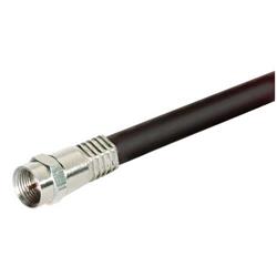 RG6 4重屏蔽同轴线缆，F型公头/公头，1.0ft/0.3m的图片