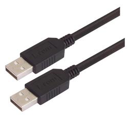 USB 2.0 线缆组件, 低烟无卤 , A 型公头 / A型公头, 1.0m, 黑色的图片