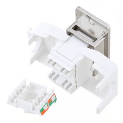 Panel Mount Category 6 Keystone Jack Tool-less w/ PoE+ Compliance的图片