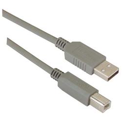 USB 2.0 优良型线缆组件, A 型公头 / B 型公头, 4.0m, 灰色的图片