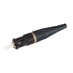 加固型商用现货（COTS）ST连接器，多模，非锁定式，镀镍黄铜，用于2毫米光纤的图片