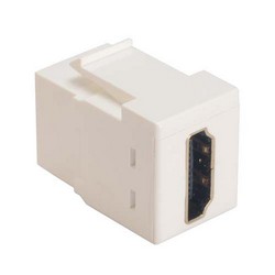 HDMI直插式Keystone耦合器，白的图片