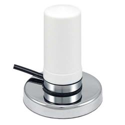 2.4/4.9~5.8GHz 3dBi全向天线，白，带磁性安装底座，N型母头连接器的图片