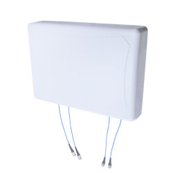 室内DAS面板天线，7/10 dBi增益，2 x 617-960 MHz/1695-2700 MHz和2 x 3300-6000 MHz，N型母头的图片