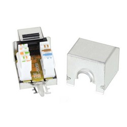 超5类屏蔽Keystone插座，110/RJ45，EIA568A/B的图片