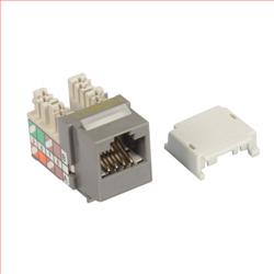 OCC超5类Keystone水晶头母座，110/RJ45，EIA568A/B，灰的图片