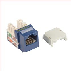 OCC 6类Keystone水晶头母座，110/RJ45，EIA568A/B，蓝的图片