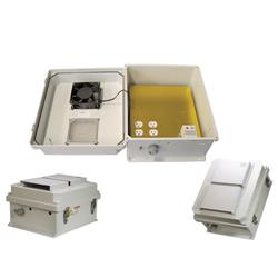 14x12x7 Inch 120 VAC Weatherproof Enclosure w/User Adjustable Fan/Heat Controller的图片