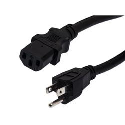 Universal CPU Power Cord - Nema 5-15P to C13 - 15 Amp - 6 FT - Black的图片