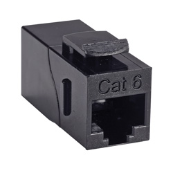 6类非屏蔽RJ45（8×8）直角型Keystone耦合器的图片
