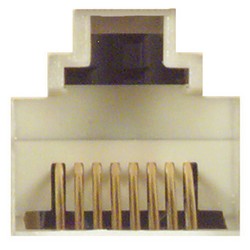 6a类RJ45屏蔽式Keystone卡扣安装耦合器（8x8）的图片
