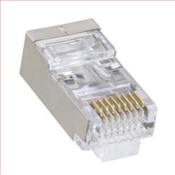 Pull Through RJ45 Plug, Shielded, Category 6, Pkg/100的图片