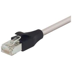 双屏蔽低烟无卤26AWG多股6类RJ45/RJ45跳线，灰，100英尺（30.5米）的图片