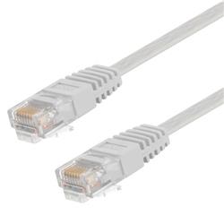 Category 6 Flat Patch Cable, RJ45 / RJ45, White, 7.0 ft的图片