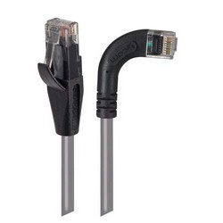 6类直角型RJ45以太网跳线，直通/直角右出线，灰，20英尺（6.1米）的图片
