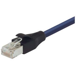 屏蔽6类线缆，RJ45/RJ45，PVC护套，蓝，3英尺（0.9米）的图片