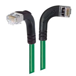 屏蔽6类直角型跳线，直角右出线/直角下出线，绿，3英尺（0.9米）的图片