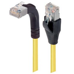屏蔽6类直角型跳线，直通/直角上出线，黄，10英尺（3米）的图片