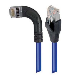 屏蔽6类直角型跳线，直通/直角左出线，蓝，20英尺（6.1米）的图片