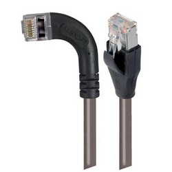 屏蔽6类直角型跳线，直通/直角左出线，灰，2英尺（0.6米）的图片