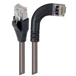 屏蔽6类直角型跳线，直通/直角右出线，灰，1英尺（0.3米）的图片