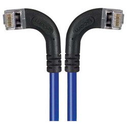 屏蔽6类直角型跳线，直角左出线/直角右出线，蓝，3英尺（0.9米）的图片