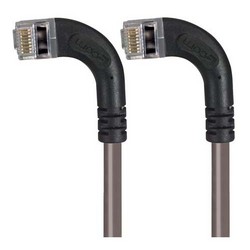 屏蔽6类直角型跳线，直角左出线/直角左出线，灰，3英尺（0.9米）的图片