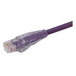 特优型6类线缆，RJ45/RJ45，紫，1英尺（0.3米）的图片