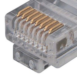 6类RJ45压接插头（8X8），带load bar/分线器的图片