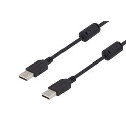 USB 2.0线缆，A型公头/A型公头，带磁环，0.5米的图片