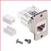 6类ECF Keystone插座，110/RJ45 EIA568A/B，白色的图片