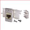 6类免工具Keystone插座，RJ45 EIA568A/B，带安装法兰套件，乳白色的图片