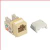 OCC超5类Keystone水晶头母座，110/RJ45，EIA568A/B，乳白的图片
