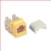 OCC超5类Keystone水晶头母座，110/RJ45，EIA568A/B，黄的图片