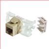 超5类免工具Keystone插座，RJ45 EIA568A/B，乳白色的图片