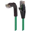 6类直角型RJ45以太网跳线，直通/直角下出线，绿，1英尺（0.3米）的图片