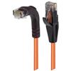 6类直角型RJ45以太网跳线，直通/直角下出线，橙，5英尺（1.5米）的图片