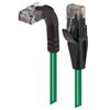 6类直角型RJ45以太网跳线，直通/直角上出线，绿，3英尺（0.9米）的图片