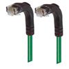 6类直角型RJ45以太网跳线，直角下出线/直角下出线，绿，2英尺（0.6米）的图片