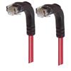 6类直角型RJ45以太网跳线，直角下出线/直角下出线，红，3英尺（0.9米）的图片