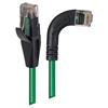 6类直角型RJ45以太网跳线，直通/直角右出线，绿，1英尺（0.3米）的图片