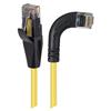 6类直角型RJ45以太网跳线，直通/直角右出线，黄，1英尺（0.3米）的图片