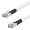 屏蔽6类线缆，RJ45/RJ45，阻燃级外被，白，15英尺（4.6米）的图片